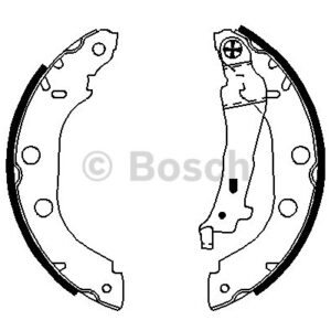 0986487569-ARKA PABUÇ BALATA KNG 1.2-1.5DCİ-1.6-1.9 97 05 NISS.PRIMERA 1.6-1.8-2.0TD 96-01 228x42 - BOSCH