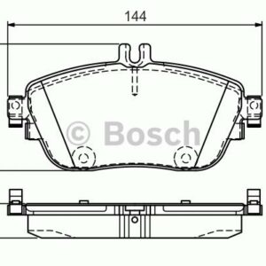 FREN BALATASI ON MERCEDES X156 W176 W246 C117 - BOSCH