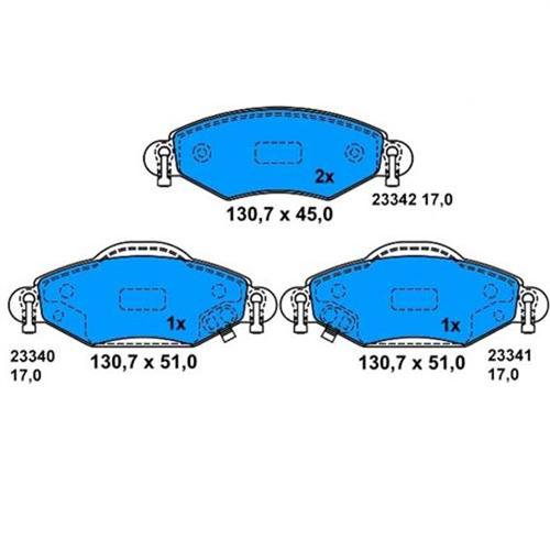 0986TB2443-ÖN BALATA YARIS 1.0 99 9.05 1.3 02-9.05 1.4 D4D 01 9.05 1.5 VVTI TS 01-05 - BOSCH