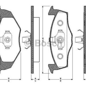 0986TB2036 ÖN BALATA POLO 95-01 FABIA 02-14 CORDOBA 98-05 GDB1274 17.30 MM - BOSCH