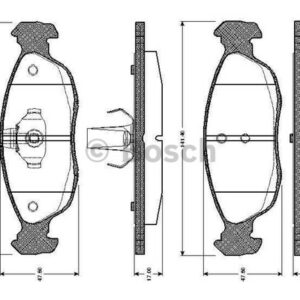 0986TB2026 ÖN BALATA FİŞSİZ P306 93-01 XSARA 2.0 16V 97-05 P106-SAXO 1.4-1.6 - BOSCH