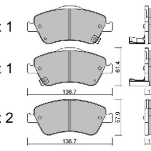 FREN BALATA DİSK ÖN COROLLA AURIS 1.4 DIZEL 2007-2012 - AISIN