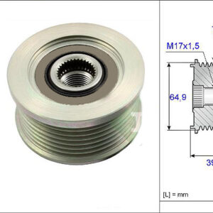 ALTERNATÖR KASNAĞI RULMANLI NISSAN NAVARA-PATHFINDER-PICKUP 2.5 DCİ 05 - ABA