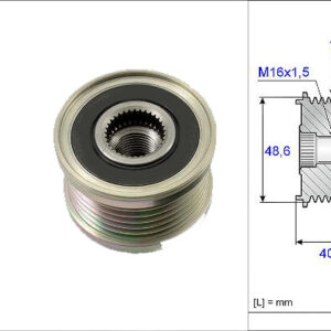 ALTERNATÖR KASNAĞI RULMANLI LAGUNA 2-3-MEGANE 2-3-TRAFIC II-VIVARO-QASHQAI-PRIMASTAR 2.0 DCİ 7K - ABA