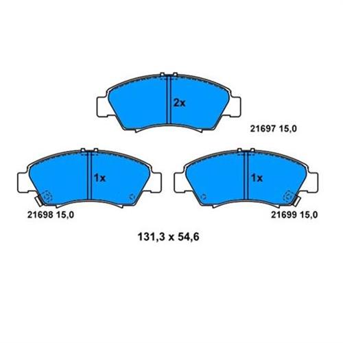 0986TB2686 ÖN BALATA HONDA JAZZ 1.2-1.4 10.01 08 LOGO 1.3 99-02 - BOSCH