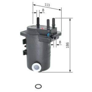 YAKIT FİLTRESİ SENSÖRLÜ KNG-CLIO II 1.5 DCI 05-05 65 PS F026402080 8200026237-7701061576-16400AY910 - BOSCH