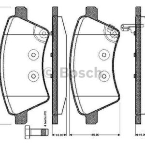 0986TB2936 ÖN BALATA KNG III YM 09 -SEDICI 1.6 16V-1.9 D-MTJ 06/06 SUZUKI SX4 6.06 0986495101 - BOSCH