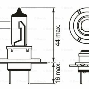 1987301406 AMPUL - PURE LİGHT - 12 V - H7 - 55 W - PX26D H7 - BOSCH