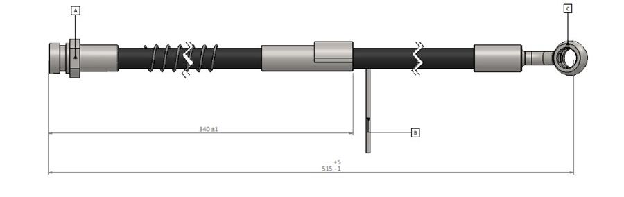 ÖN FREN HORTUMU ACCENT 1.3 12V- 1.5 I 12V 94 - CAVO