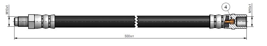 ÖN FREN HORTUMU A SERIES W169 04-12 - CAVO