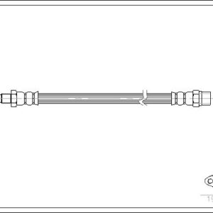 FREN HORTUMU ARKA 227mm BMW E30 E36 E46 E34 E32 AUDI A6 94 97 - CORTECO