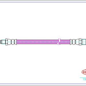 FREN HORTUMU ARKA MERCEDES VITO 638 96 03 - CORTECO