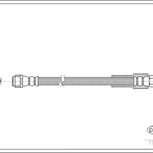 FREN HORTUMU ARKA MERCEDES VIANO W639 03 VITO W639 03 - CORTECO