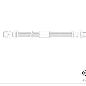 FREN HORTUMU ARKA MERCEDES X218 C218 W212 S212 - CORTECO