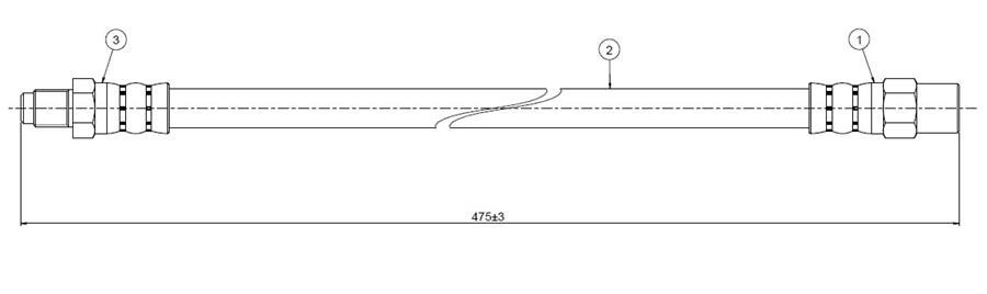 FREN HORTUMU ön M3 E36 -Z3 3.2 E36 92-03 - CAVO