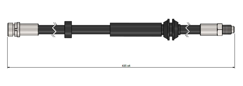 FREN HORTUMU arka Focus 98-04 - CAVO