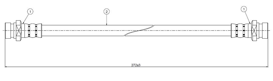 FREN HORTUMU arka Prelude SN 79-82 - CAVO