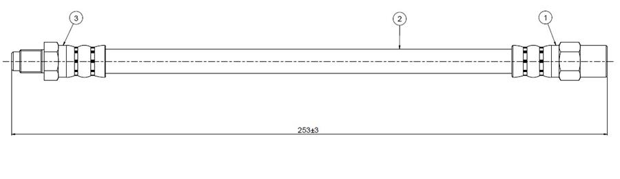 FREN HORTUMU arka G series W461-W463 93-.. - CAVO