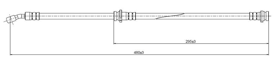 FREN HORTUMU ön Almera 1.5 16V-1.8 16V- 2.2 TD 96-00 - CAVO