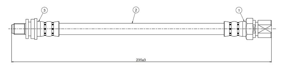 FREN HORTUMU arka 900 II 93-98 - CAVO