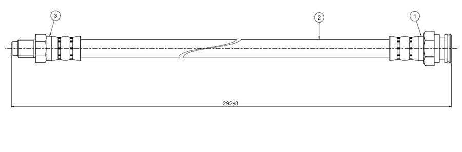 FREN HORTUMU arka 18 2.0 break 80-86 - CAVO