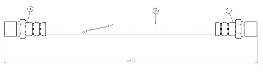 FREN HORTUMU arka RAV 4 2.0i 16V 97- - CAVO