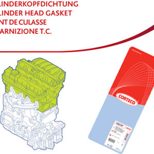 CONTA SİLİNDİR KAPAĞI GK CH FIAT 55263842 MLS 0.55M Gasket. cylinder head - CORTECO