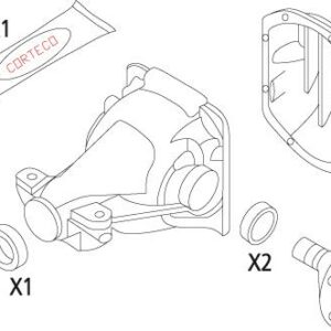 CONTA SETİ. DİFERANSİYEL KIT DSK REAR MITSUBISHI Gasket Set. differential - CORTECO