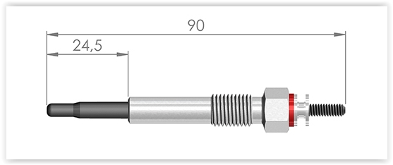 KIZDIRMA BUJİSİ ISUZU CAMPO 2.2 D-GEMINI 1.5D-TROOPER 2.2 D - ET1GERMANY