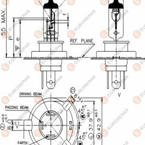 ERP H4 12V-60/5 AMPUL - EUROREPAR