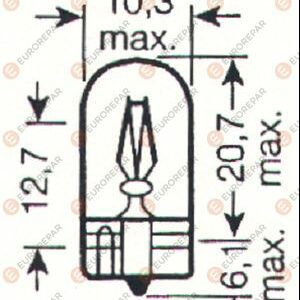 ERP 12V-W5W AMPUL - EUROREPAR