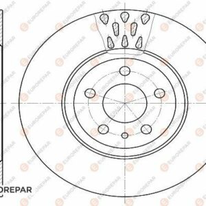 ÖN FREN AYNASI COMBO D 12- DOBLO 10- EGEA 16- ALFA 147 01 156 97-05 284 x 22 x 5DL HAVALI 71739567-52015291 - EUROREPAR