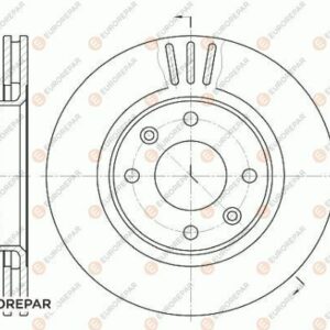 ÖN FREN AYNASI CORSA F-301-307-206-207-PARTNER-BERLINGO-C-ELYSEE-C2-C3 02 C5-C4 266x22x4DLxHAVALI CROSSLAND X-DS3-2008-1007-208 4249.G1-4246.W1-4246.W7-4246.W7 - EUROREPAR