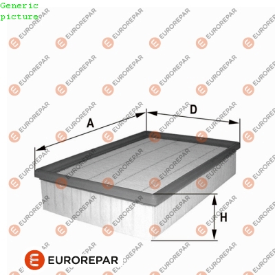 HAVA FILTRESI TRANSIT V347 2.2TDCI 130PS-140PS 07 TOURNEO CUSTOM V362 12 19 O CEKER - EUROREPAR