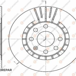 ÖN FREN AYNASI ASTRA F-VECTRA A-B-CALIBRA A-KADETT E-ASCONA C-LANOS 97 CIELO 256x24x4DLxHAVALI 90487402-93182282-93182304 - EUROREPAR