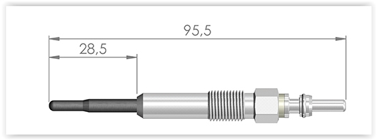 KIZDIRMA BUJİSİ GOLF V 1.9TDI-PASSAT 2.0TDI-POLO 1.4TDI-CRAFTER 2.5TDI-T5 2.5 TDI BMM - ET1GERMANY