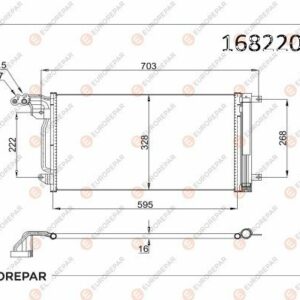 KLİMA KONDENSERİ VW POLO-AUDI A1-A1 SPORTBACK-SEAT IBIZA V-TOLEDO IV AL-AL - EUROREPAR