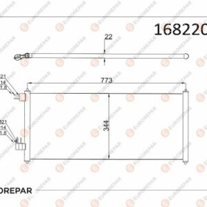 KLIMA RADYATÖRÜ CONNECT 02 14 1.8 TDCI 75-90-110PS - EUROREPAR