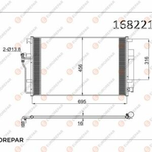 KLIMA RADYATORU MERCEDES SPRINTER 906 06 16 . VW CRAFTER 06 16 - EUROREPAR