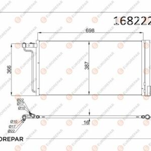 KLIMA RADYATORU KONDANSER FOCUS III 1.6TI 16V 11 C MAX GRAND C MAX 1.6TI 16V 1 BENZINLI - EUROREPAR