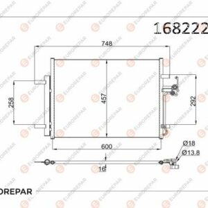 KLIMA RADYATORU MONDEO IV S MAX 07 / GALAXY 1.6 / 1.8 / 2.0 / 2.0TDCI 07 / LANDROVER FREELANDER 2.2T - EUROREPAR