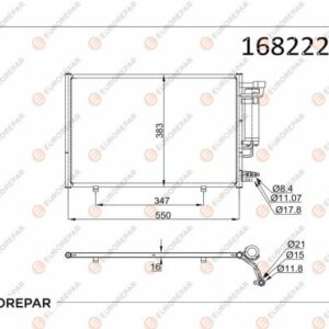 KLIMA RADYATORU KONDANSER FIESTA VI EURO 5 1.4TDCI 08 14 - EUROREPAR