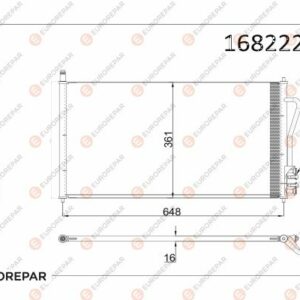 KLIMA RADYATORU FOCUS I 1.4 16V 1.8TDCI 1.6 ZETEC S 16V 98 04 - EUROREPAR