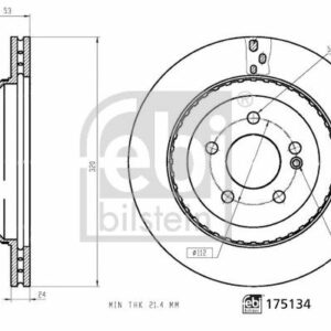 FREN DISKI ARKA MERCEDES S-CLASS W222 14 - FEBI