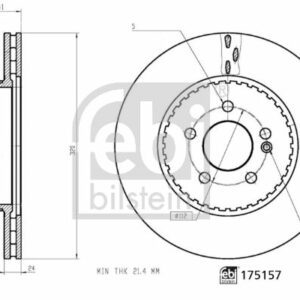 FREN DISKI ARKA MERCEDES W205 W213 C257 C238 X253 C253 - FEBI