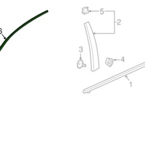 CAM ÇITASI ÖN KAPI SAĞ ÜST KROM INSIGNIA B - GM