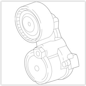 ALTERNATÖR GERGİ RULMANI KÜTÜKLÜ ASTRA K-MERIVA-INSIGNIA-ZAFIRA 1.6 16V B16DTR-DTC-DTE-A16DTH-D16D - GM