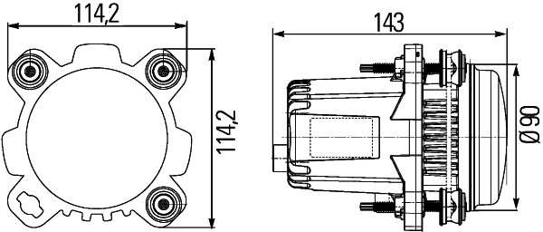 KISA FAR LED UNİVERSAL CV - HELLA