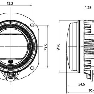 SPOT LAMBASI 90MM LED MODUL SOL/SAĞ - HELLA