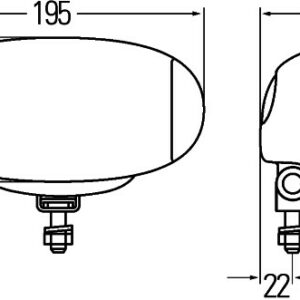 SPOT LAMBA SET COMET FF 550 SAYDAM SOL/SAG - HELLA